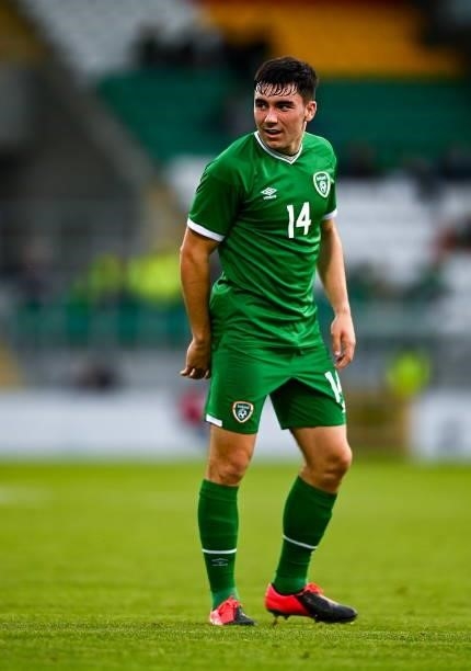 Dublin , Ireland - 8 October 2021; Liam Kerrigan of Republic of Ireland during the UEFA European U21 Championship Qualifier match between Republic of...