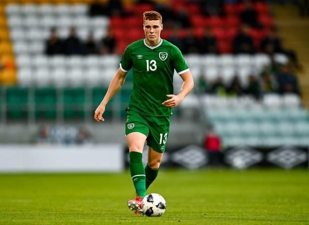 Dublin , Ireland - 8 October 2021; Jake O'Brien of Republic of Ireland during the UEFA European U21 Championship Qualifier match between Republic of...