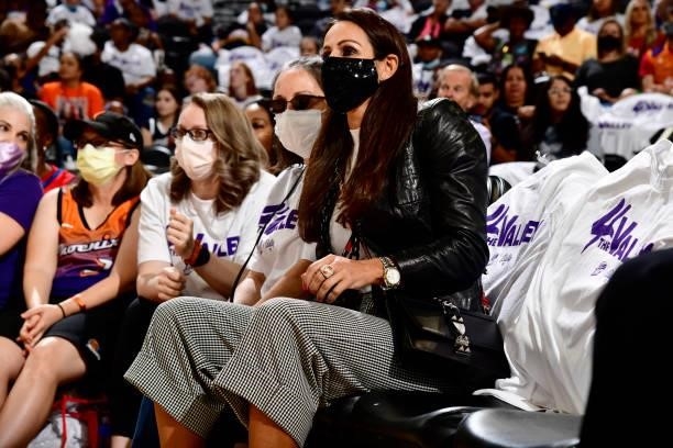 Alumni Ticha Penicheiro attends the game between the Chicago Sky and the Phoenix Mercury during Game One of the 2021 WNBA Finals on October 10, 2021...
