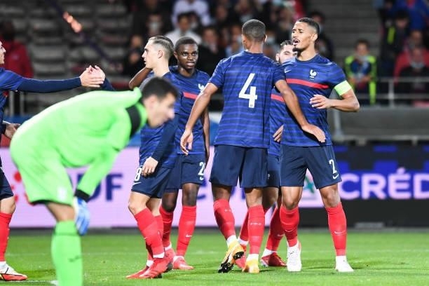William SALIBA during the UEFA U21 Championship Qualification match between France and Ukraine at Stade Francis Le Ble on October 8, 2021 in Brest,...