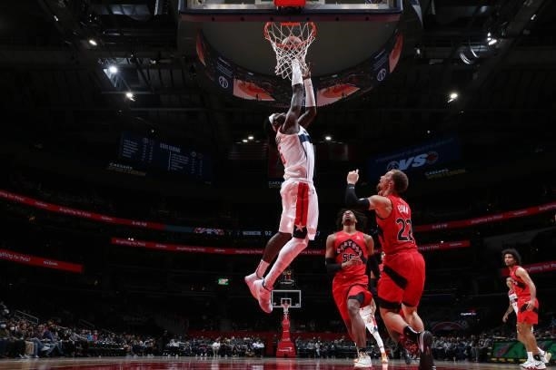 Montrezl Harrell of the Washington Wizards on October 12, 2021 at Capital One Arena in Washington, DC. NOTE TO USER: User expressly acknowledges and...