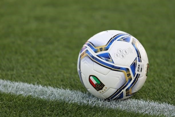 Official Matchball during the UEFA European Under-21 Championship Qualifier football match between Italy U21 and Sweden U21 at U-Power Stadium,...