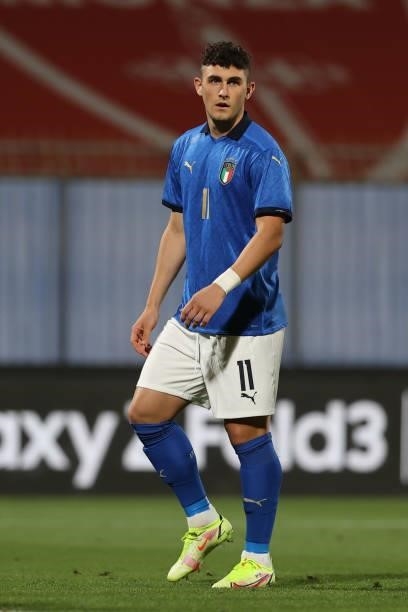 Roberto Piccoli of U21 Italy \iduring the UEFA European Under-21 Championship Qualifier football match between Italy U21 and Sweden U21 at U-Power...