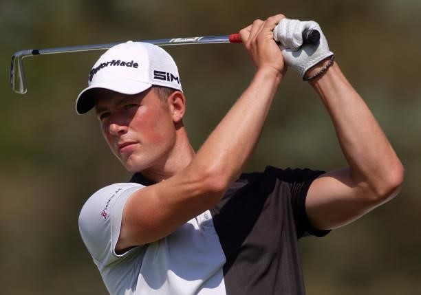 Niklas Noorgard Moller of Denmark in action during Day Three of the D+D REAL Czech Challenge at Golf & Spa Kuneticka Hora on June 05, 2021 in Dritec,...