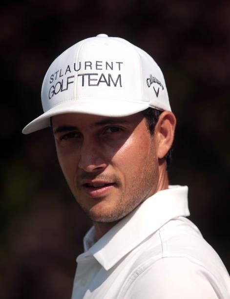 Julien Brun France looks on during Day Three of the D+D REAL Czech Challenge at Golf & Spa Kuneticka Hora on June 05, 2021 in Dritec, Hradec Kralove,...