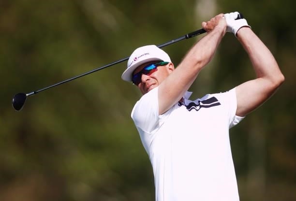 Roope Kakko of Finland in action during Day Three of the D+D REAL Czech Challenge at Golf & Spa Kuneticka Hora on June 05, 2021 in Dritec, Hradec...