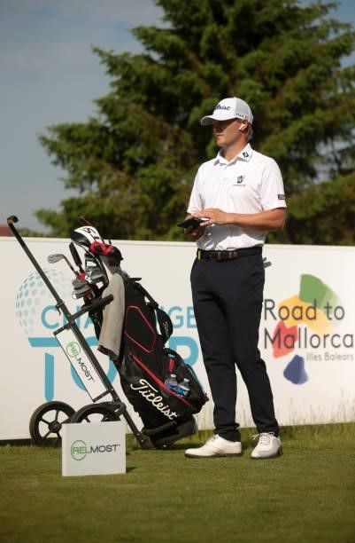 Henric Sturehed of Sweden arrives for the Day Three of the D+D REAL Czech Challenge at Golf & Spa Kuneticka Hora on June 05, 2021 in Dritec, Hradec...