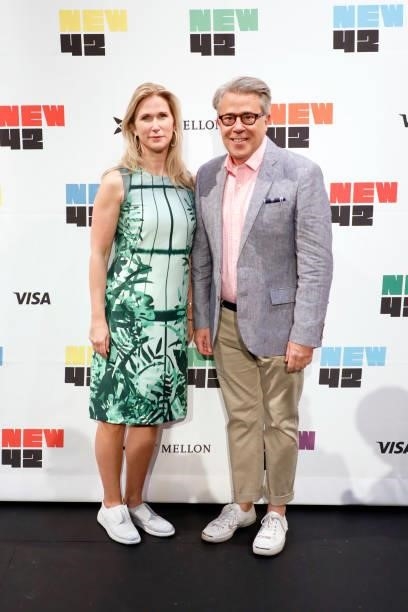 New 42 Board Chairman Fiona Howe Rudin and New 42 President & CEO Russell Granet attend Let’s Get This Show on the Street: New 42 Celebrates Arts...