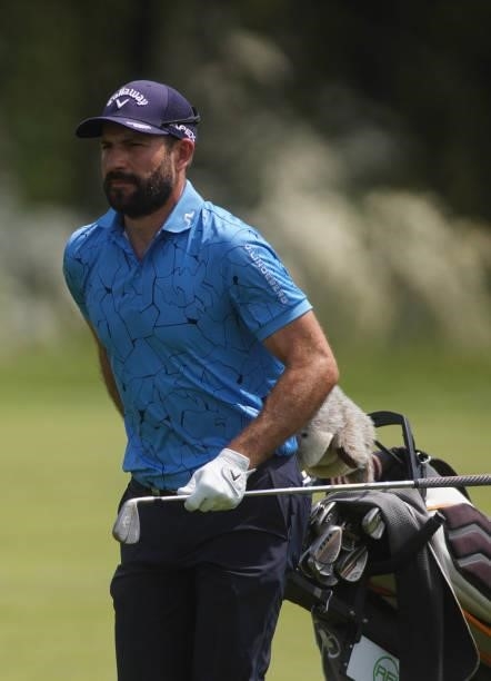 Raphael de Sousa of Switzerland in action during Day Three of the D+D REAL Czech Challenge at Golf & Spa Kuneticka Hora on June 05, 2021 in Dritec,...