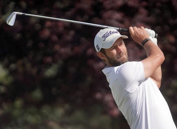 Dodge Kemmer of the USA in action during Day Three of the D+D REAL Czech Challenge at Golf & Spa Kuneticka Hora on June 05, 2021 in Dritec, Hradec...