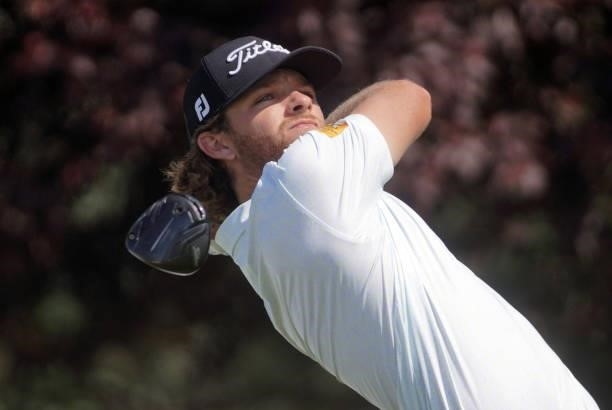 Blake Windred of Australia in action during Day Three of the D+D REAL Czech Challenge at Golf & Spa Kuneticka Hora on June 05, 2021 in Dritec, Hradec...