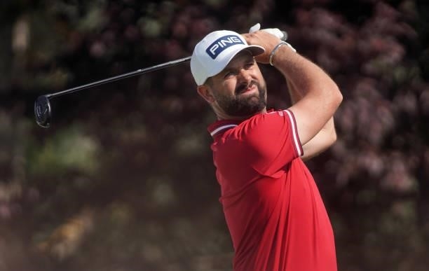 Matthew Baldwin of England in action during Day Three of the D+D REAL Czech Challenge at Golf & Spa Kuneticka Hora on June 05, 2021 in Dritec, Hradec...