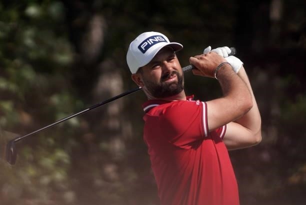 Matthew Baldwin of England in action during Day Three of the D+D REAL Czech Challenge at Golf & Spa Kuneticka Hora on June 05, 2021 in Dritec, Hradec...