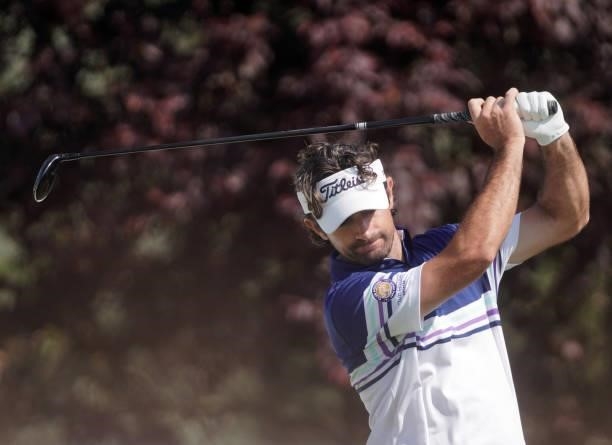 Gary Stal of France in action during Day Three of the D+D REAL Czech Challenge at Golf & Spa Kuneticka Hora on June 05, 2021 in Dritec, Hradec...
