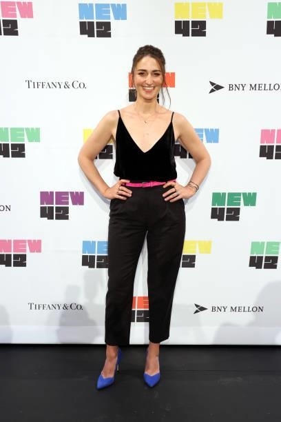 Sara Bareilles attends Let’s Get This Show on the Street: New 42 Celebrates Arts Education on 42nd Street on June 05, 2021 in Times Square New York...