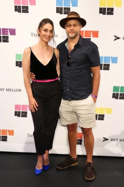 Sara Bareilles and Joe Tippett attend Let’s Get This Show on the Street: New 42 Celebrates Arts Education on 42nd Street on June 05, 2021 in Times...