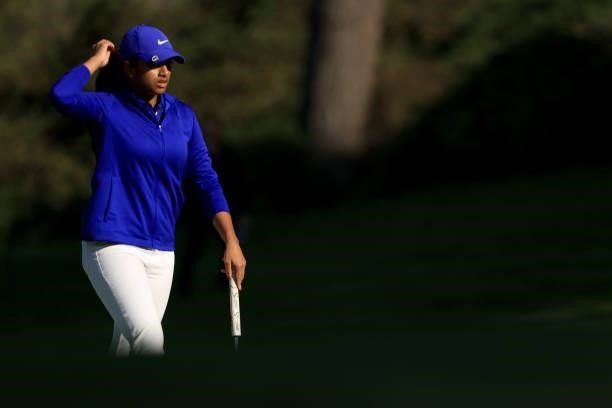 Megha Ganne of the United States walks on the 17th hole during the third round of the 76th U.S. Women's Open Championship at The Olympic Club on June...