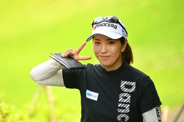 Ritsuko Ryu of Japan poses on her way to the 4th tee during the final round of Yonex Ladies at Yonex Country Club on June 6, 2021 in Nagaoka,...