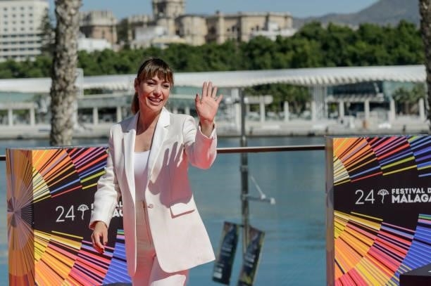 Natalia Verbeke attends 'Ana Tramel. El Juego' photocall during 24th Malaga Spanish Film Festival on June 06, 2021 in Malaga, Spain.