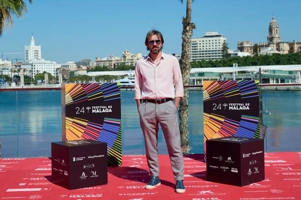 Israel Elejalde attends 'Ana Tramel. El Juego' photocall during the 24th Malaga Film Festival on June 06, 2021 in Malaga, Spain.