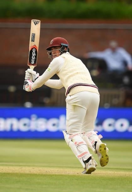 Tom Banton of Somerset plays a shot during Day Four of the LV= Insurance County Championship match between Somerset and Hampshire at The Cooper...