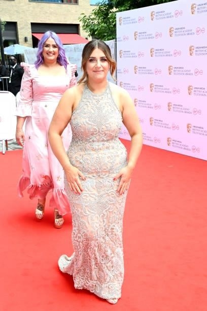 Ellie Warner and Izzie Warner attend the Virgin Media British Academy Television Awards 2021 at Television Centre on June 06, 2021 in London, England.