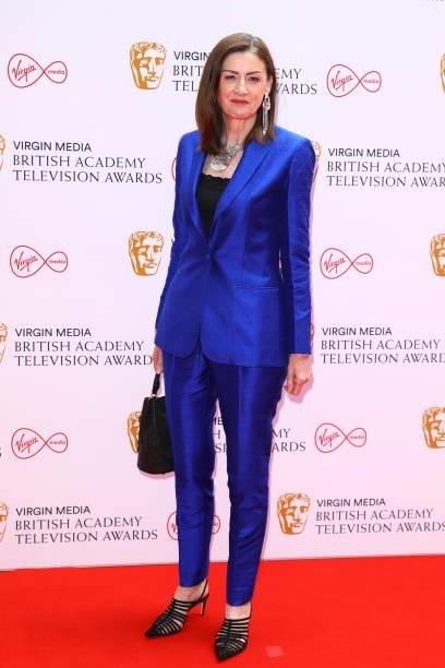 Chief Executive of BAFTA, Amanda Berry attends the Virgin Media British Academy Television Awards 2021 at Television Centre on June 06, 2021 in...