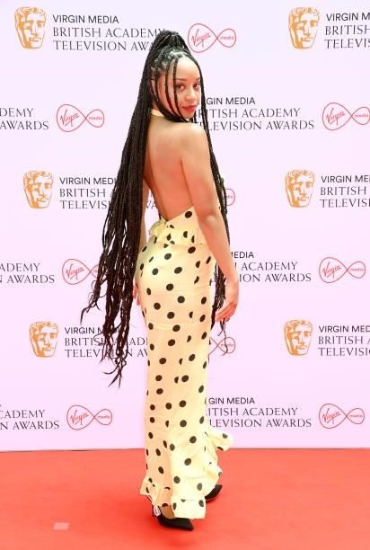 Siena Kelly attends the Virgin Media British Academy Television Awards 2021 at Television Centre on June 06, 2021 in London, England.