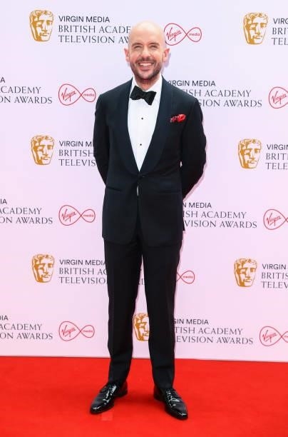 Interview host, Tom Allen attends the Virgin Media British Academy Television Awards 2021 at Television Centre on June 06, 2021 in London, England.