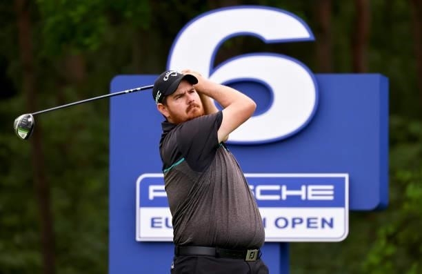 Deyen Lawson of Australia on the 6th tee during the second round of The Porsche European Open at Green Eagle Golf Course on June 06, 2021 in Hamburg,...