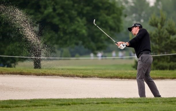 Sean Crocker of the USA on the 7th hole during the second round of The Porsche European Open at Green Eagle Golf Course on June 06, 2021 in Hamburg,...