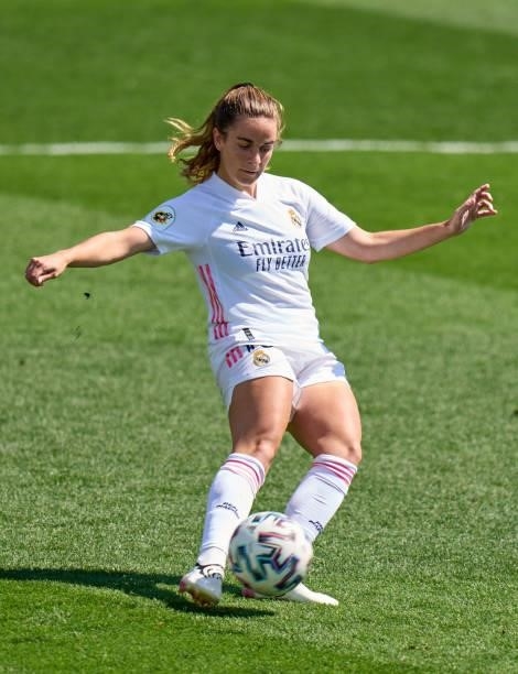 Teresa Abelleira of Real Madrid in action during the Primera Iberdrola match between Real Madrid and Real Sociedad at Ciudad Real Madrid on June 06,...