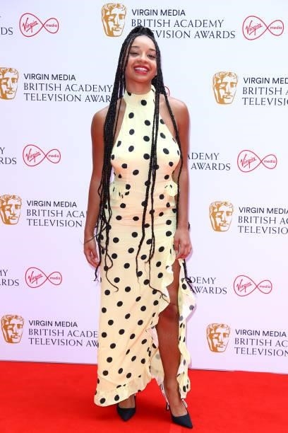 Siena Kelly attends the Virgin Media British Academy Television Awards 2021 at Television Centre on June 06, 2021 in London, England.