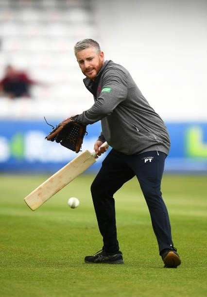 Paul Tweddle, Fielding Coach of Somerset looks on during Day Four of the LV= Insurance County Championship match between Somerset and Hampshire at...