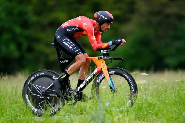 Eros Capecchi of Italy and Team Bahrain Victorious during the 84th Tour de Suisse 2021, Stage 1 a 10,9km Individual Time Trial from Frauenfeld to...