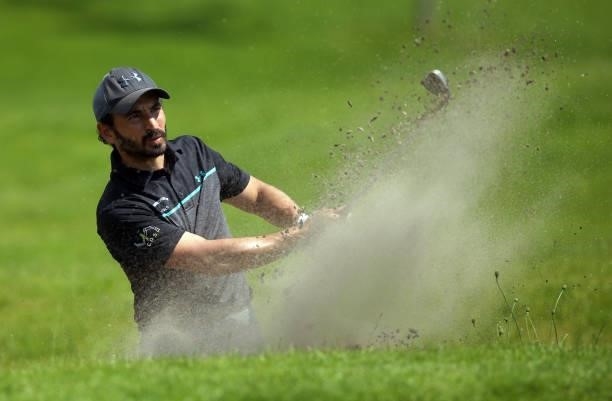 Jerome Lando Casanova of France in action during the play-off round of Day Four of the D+D REAL Czech Challenge at Golf & Spa Kuneticka Hora on June...
