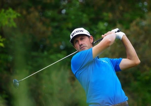 Alfredo Garcia-Heredia of Spain in action during Day Four of the D+D REAL Czech Challenge at Golf & Spa Kuneticka Hora on June 06, 2021 in Dritec,...
