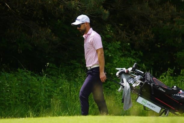 Robbie van West of the Netherlands in action during Day Four of the D+D REAL Czech Challenge at Golf & Spa Kuneticka Hora on June 06, 2021 in Dritec,...