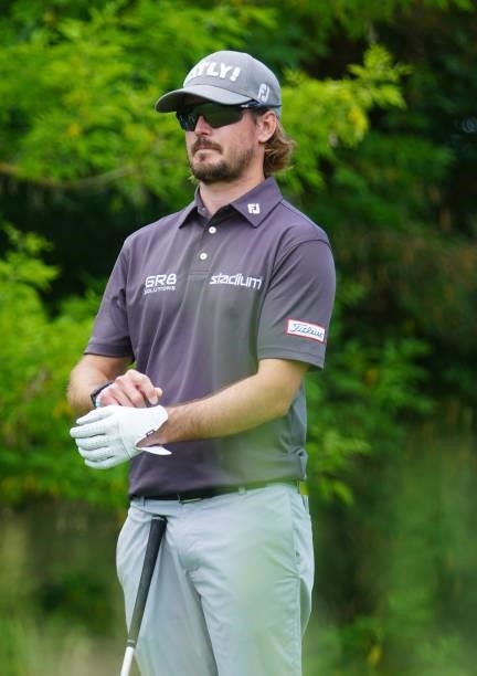 Cristofer Blomstrand of Sweden in action during Day Four of the D+D REAL Czech Challenge at Golf & Spa Kuneticka Hora on June 06, 2021 in Dritec,...