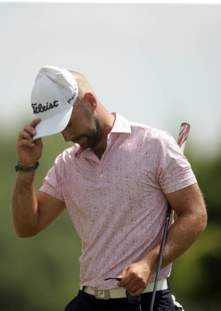 Robbie van West of the Netherlands in action during Day Four of the D+D REAL Czech Challenge at Golf & Spa Kuneticka Hora on June 06, 2021 in Dritec,...