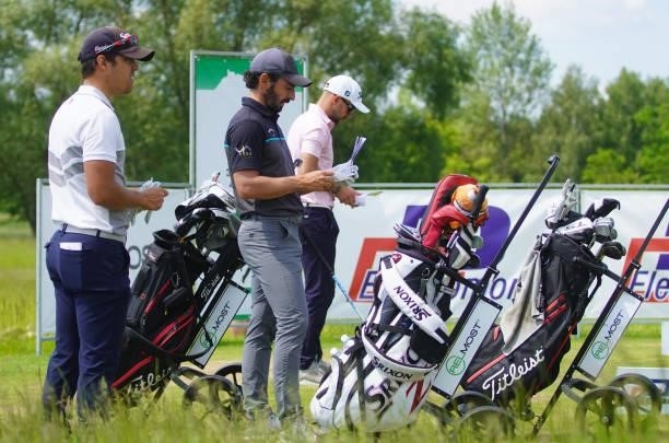 Borja Virto of Spain, Jerome Lando Casanova of France and Robbie vasn West of the Netherland in action during Day Four of the D+D REAL Czech...
