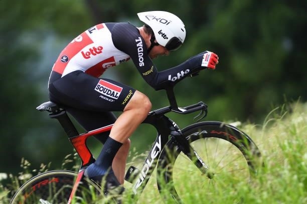 Florian Vermeersch of Belgium and Team Lotto Soudal during the 84th Tour de Suisse 2021, Stage 1 a 10,9km Individual Time Trial from Frauenfeld to...