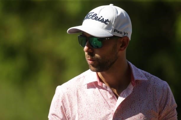 Robbie van West of the Netherlands arrives for Day Four of the D+D REAL Czech Challenge at Golf & Spa Kuneticka Hora on June 06, 2021 in Dritec,...