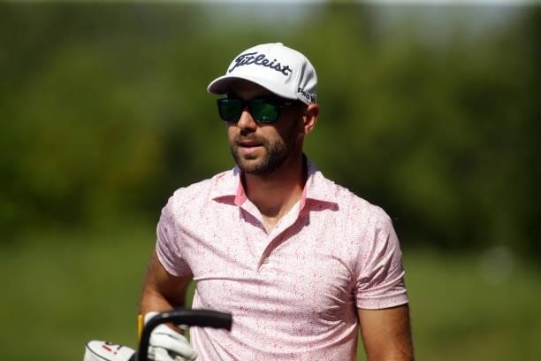 Robbie van West of the Netherlands arrives for Day Four of the D+D REAL Czech Challenge at Golf & Spa Kuneticka Hora on June 06, 2021 in Dritec,...