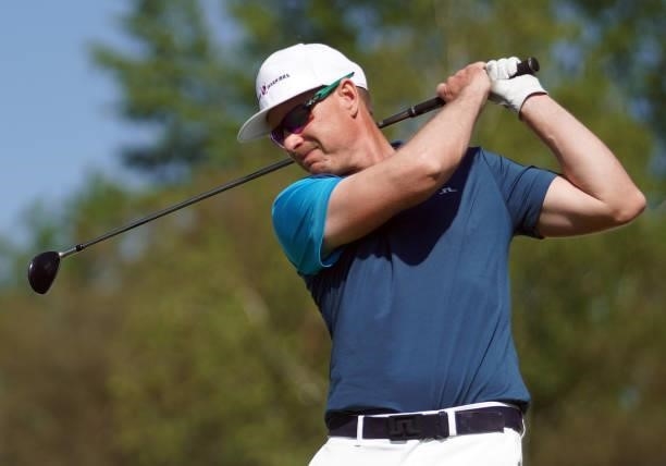 Roope Kakko of Finland in action during Day Four of the D+D REAL Czech Challenge at Golf & Spa Kuneticka Hora on June 06, 2021 in Dritec, Hradec...