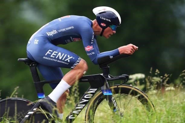 Mathieu Van Der Poel of Netherlands and Team Alpecin-Fenix during the 84th Tour de Suisse 2021, Stage 1 a 10,9km Individual Time Trial from...