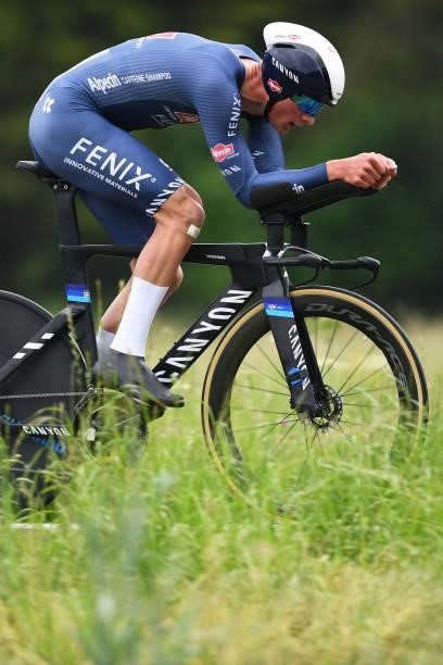 Mathieu Van Der Poel of Netherlands and Team Alpecin-Fenix during the 84th Tour de Suisse 2021, Stage 1 a 10,9km Individual Time Trial from...