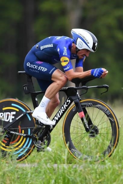 Julian Alaphilippe of France and Team Deceuninck - Quick-Step during the 84th Tour de Suisse 2021, Stage 1 a 10,9km Individual Time Trial from...