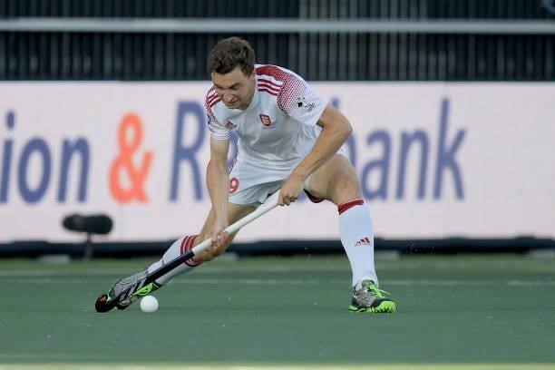 Harry Martin of England during the Euro Hockey Championships match between Engeland and Belgie at Wagener Stadion on June 6, 2021 in Amstelveen,...
