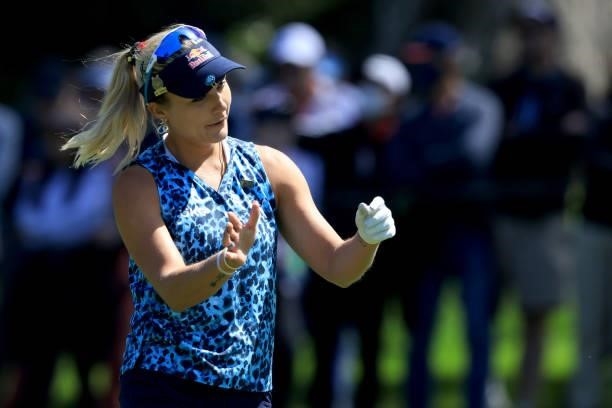 Lexi Thompson of the United States walks on the 17th hole during the final round of the 76th U.S. Women's Open Championship at The Olympic Club on...